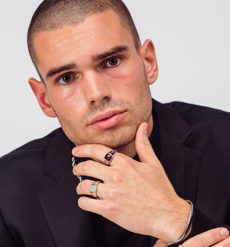 Oslo Jade Signet Ring - Leo Chevon