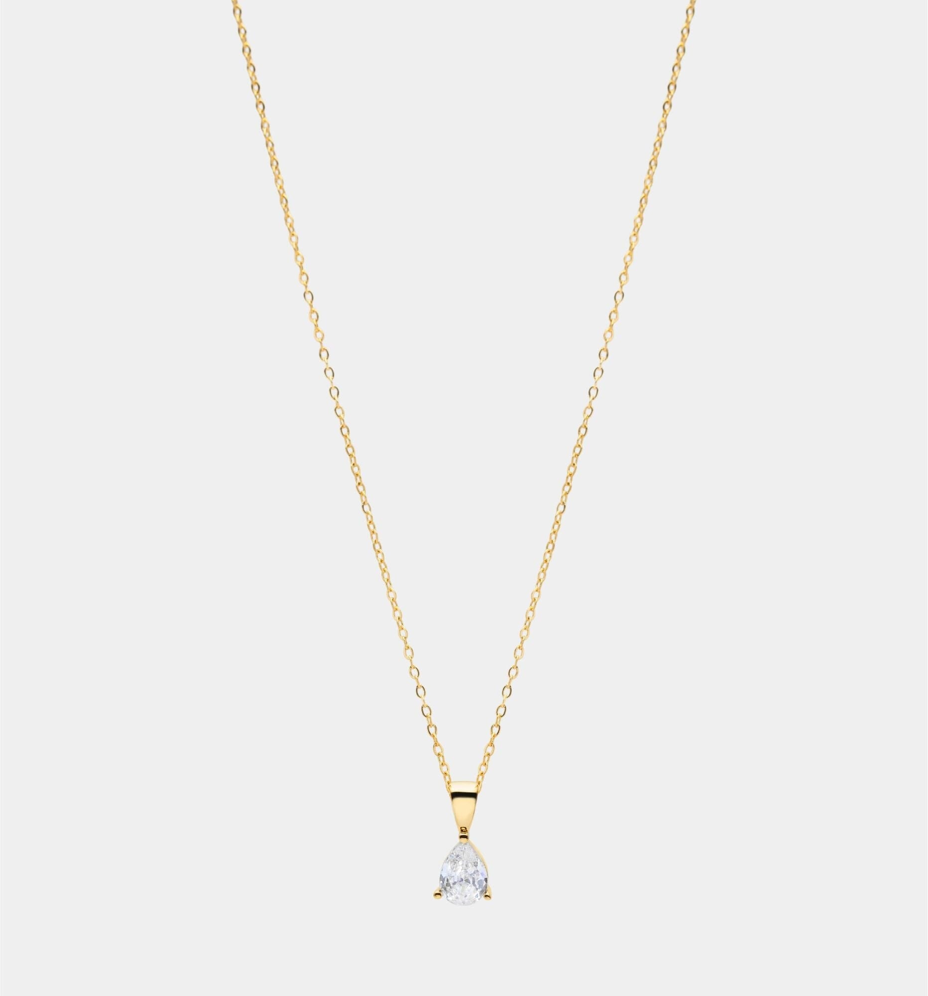 Bordeaux Diamant Halskjede - 