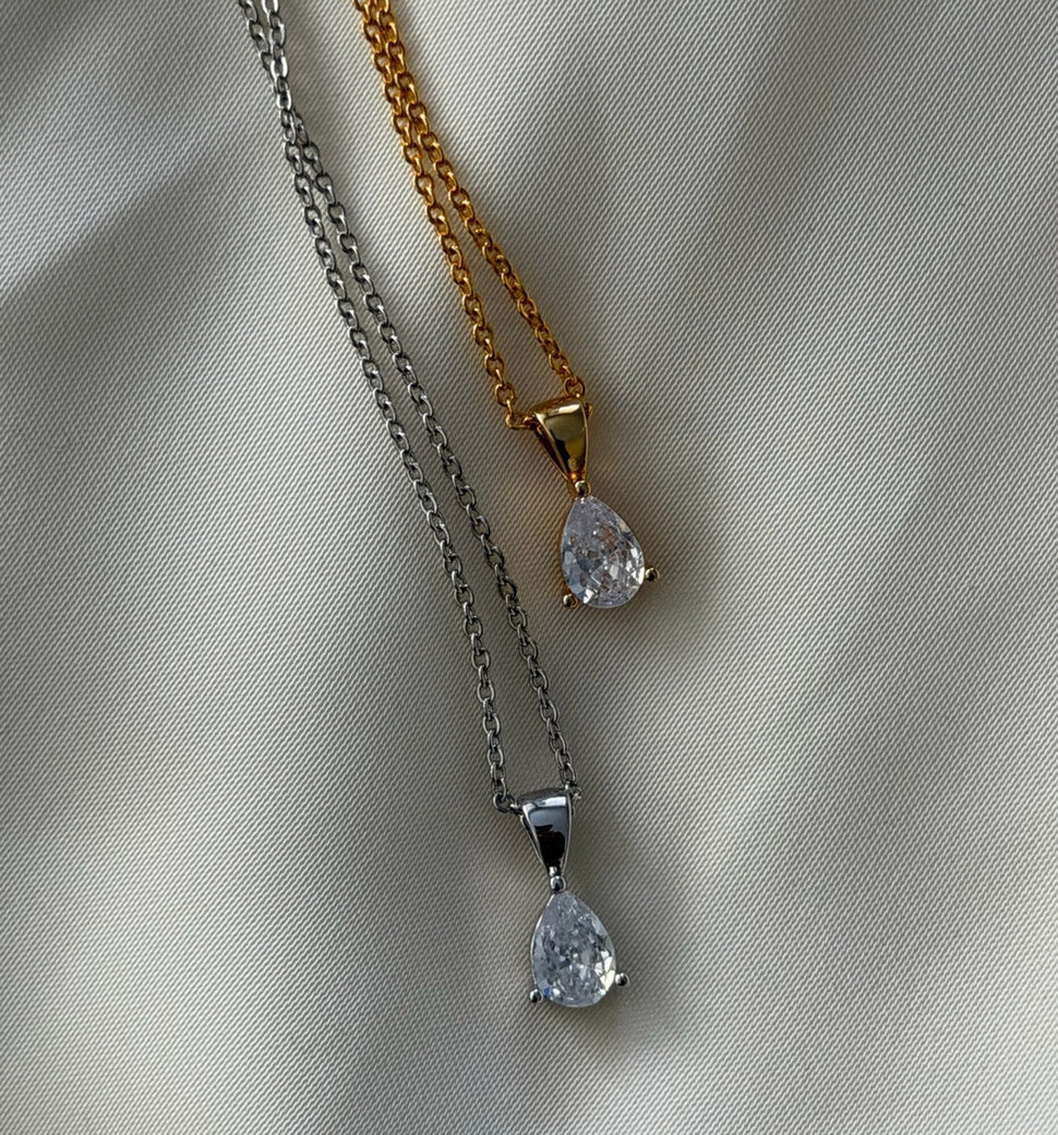 Bordeaux Diamant Halskjede - 