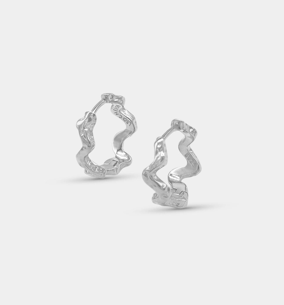 Deia Tekstur Hoops - Øredobber