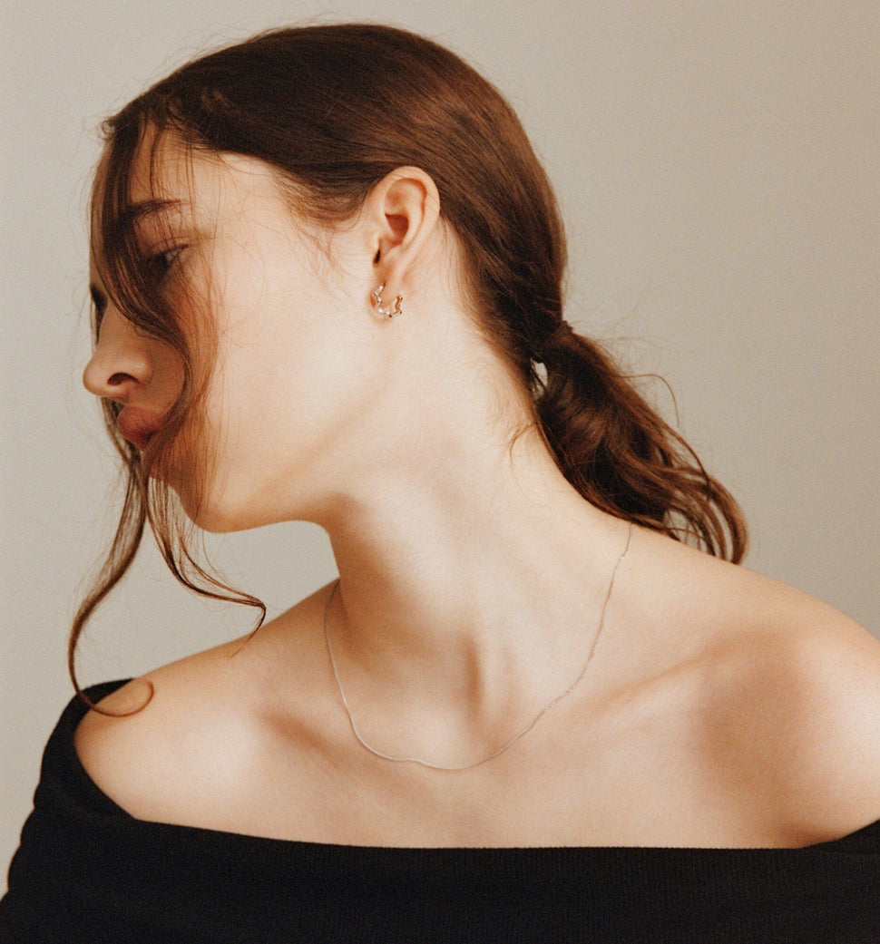 Deia Tekstur Hoops - Øredobber