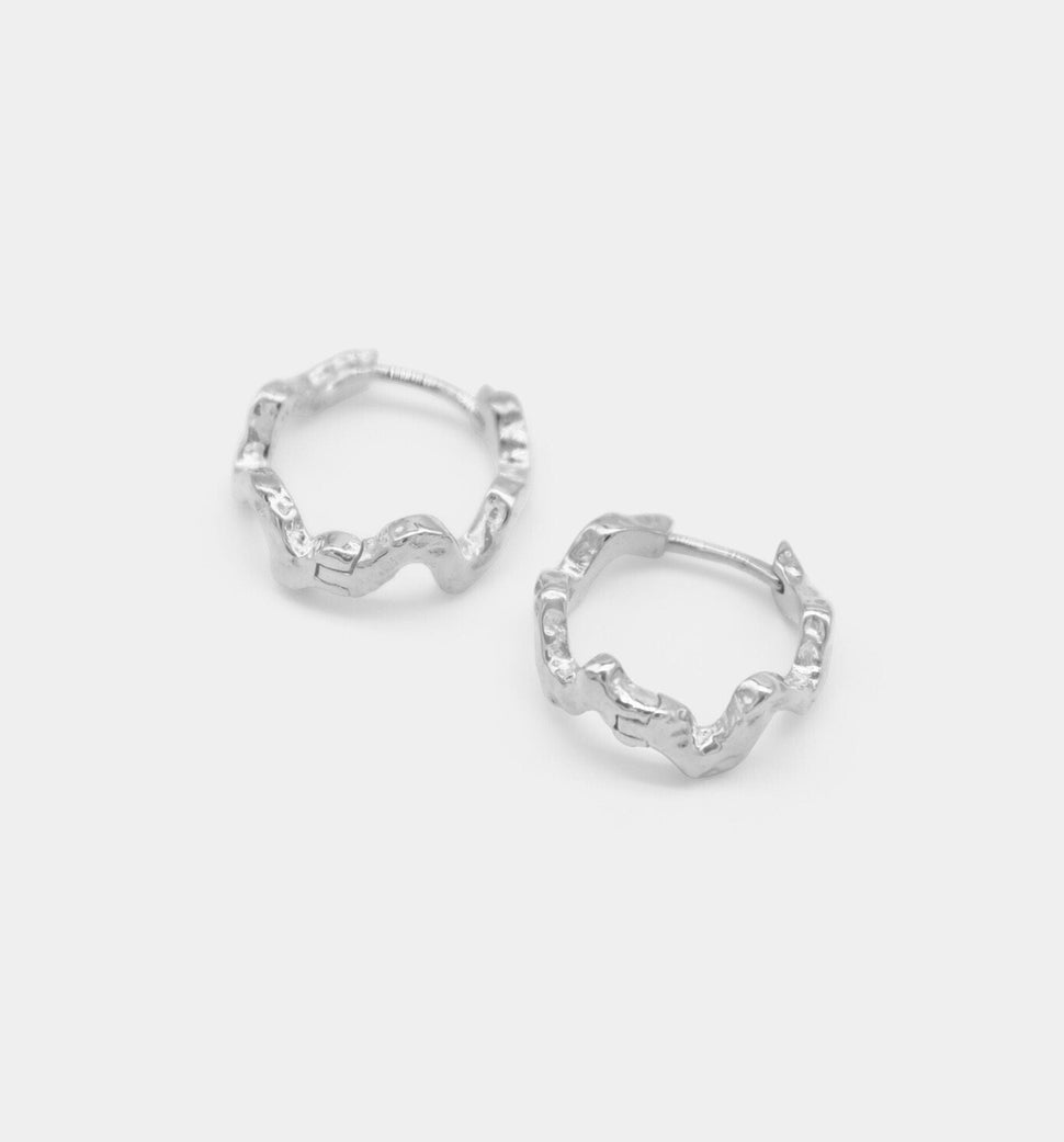 Deia Tekstur Hoops - Øredobber