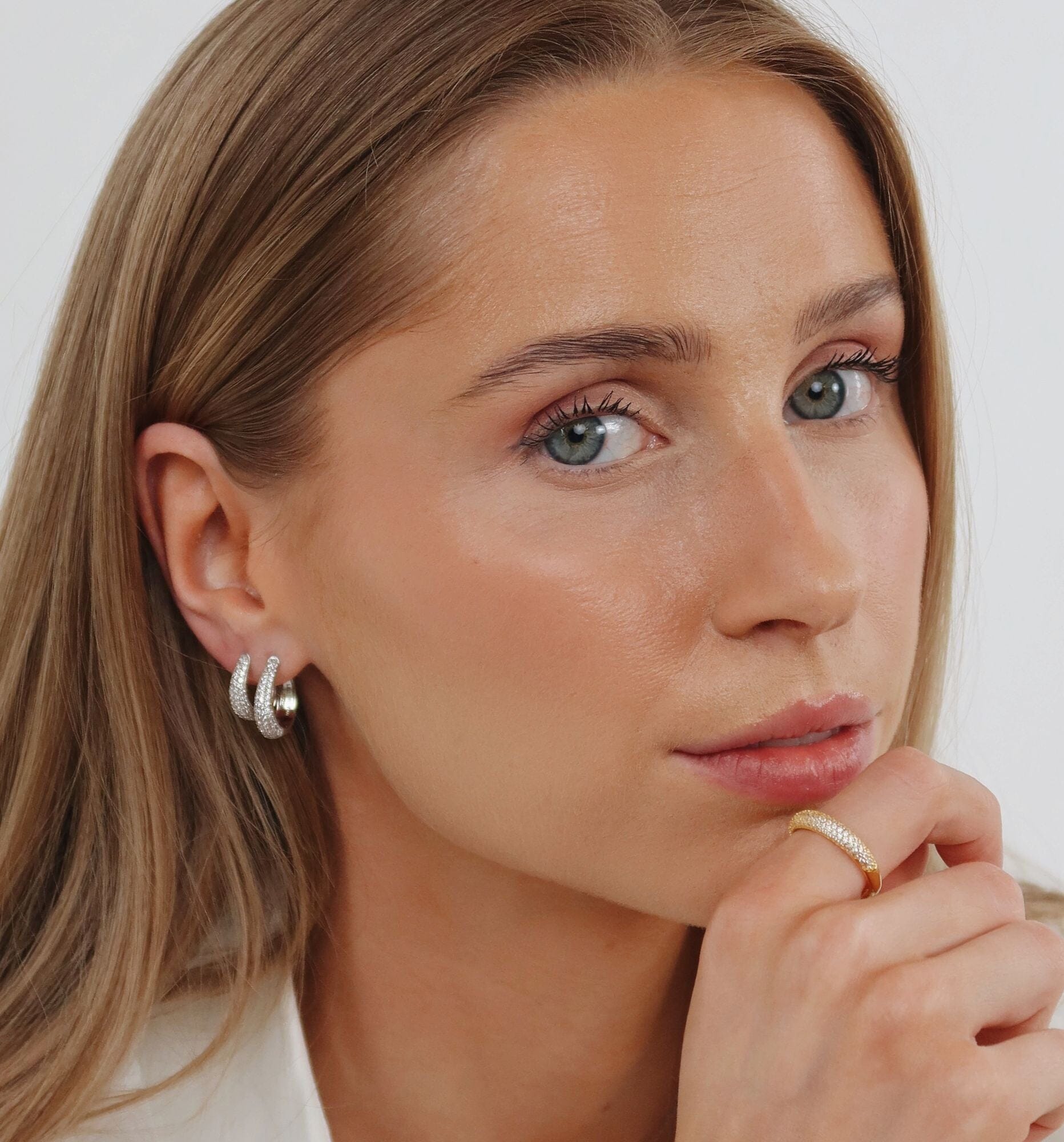 Firenze Diamant Hoops Små - Øredobber