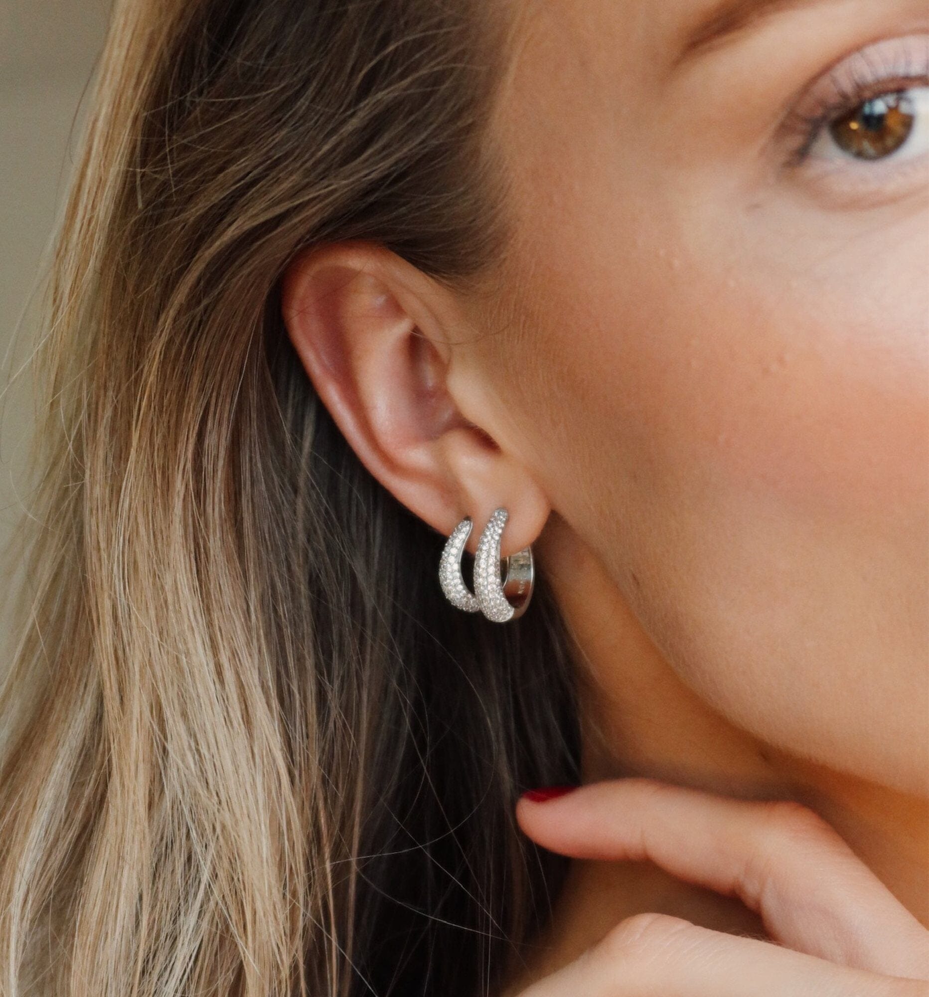 Firenze Diamant Hoops Store - Øredobber