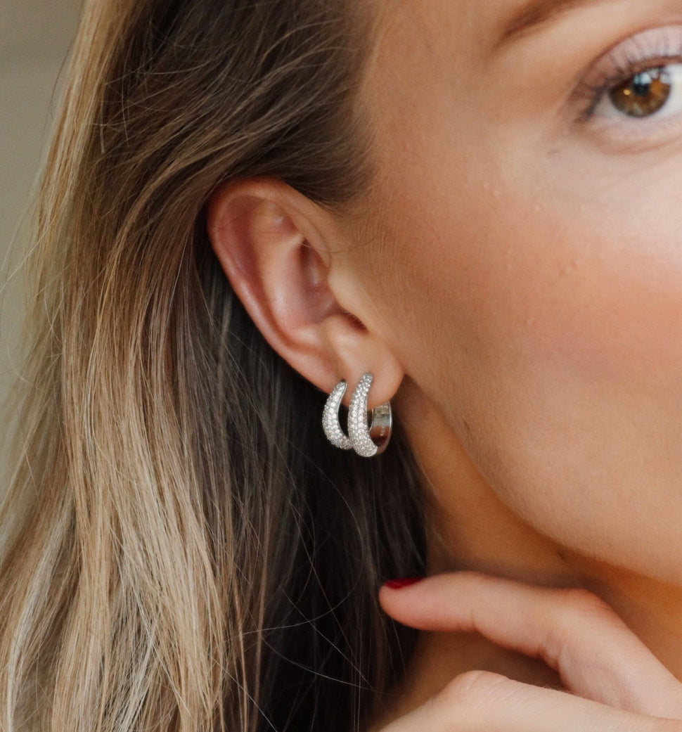 Firenze Diamant Hoops Store - Øredobber