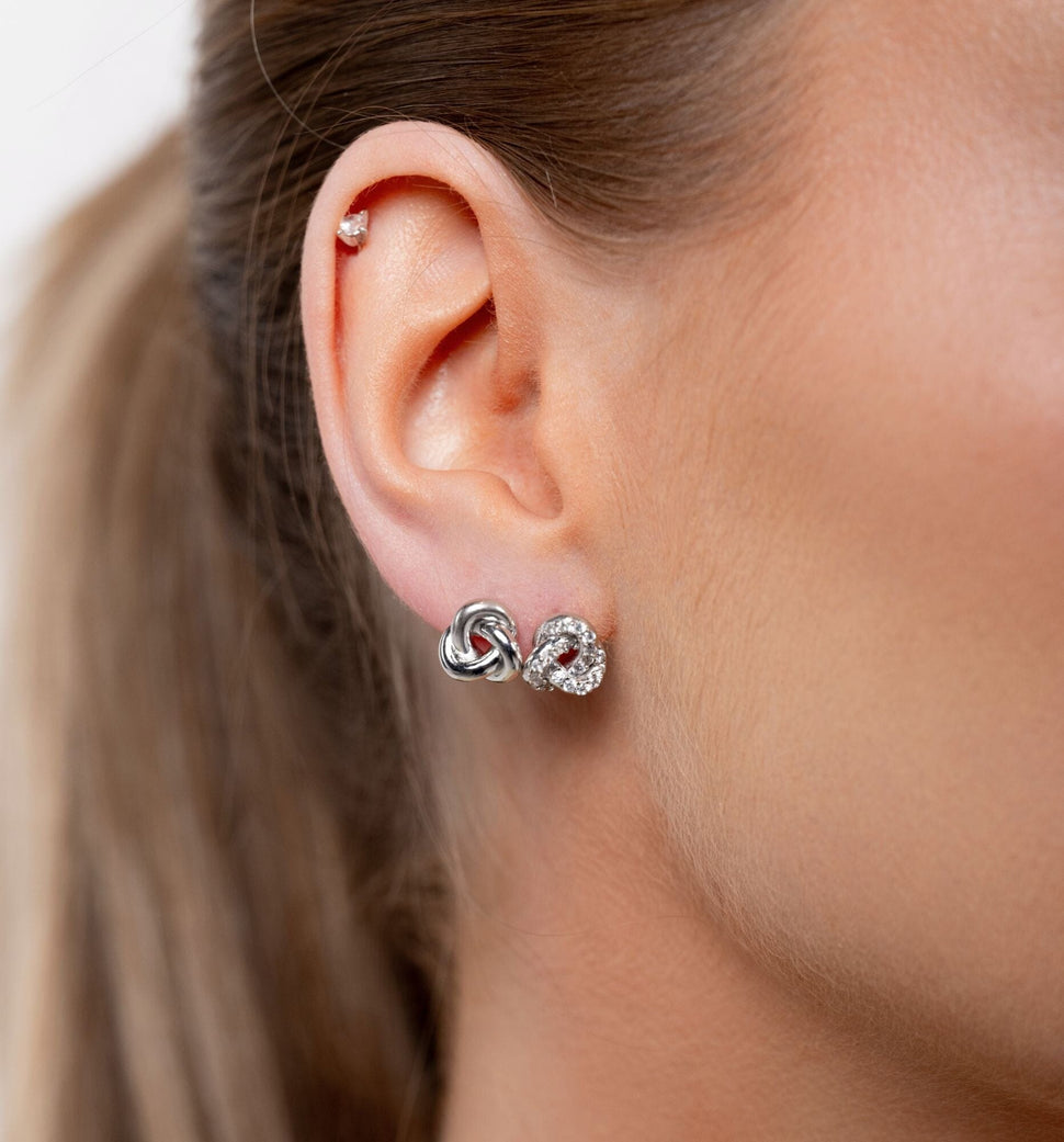 Nice Knot Diamant Øredobber Ringer Leo Chevon 