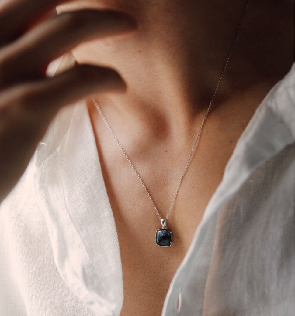 Oslo Larvikitt Halskjede - Halskjeder