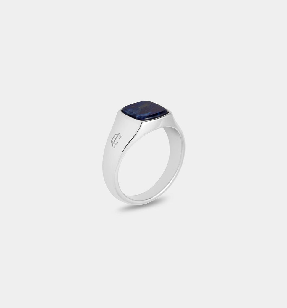 Oslo Sodalite Signet Ring - Ringer