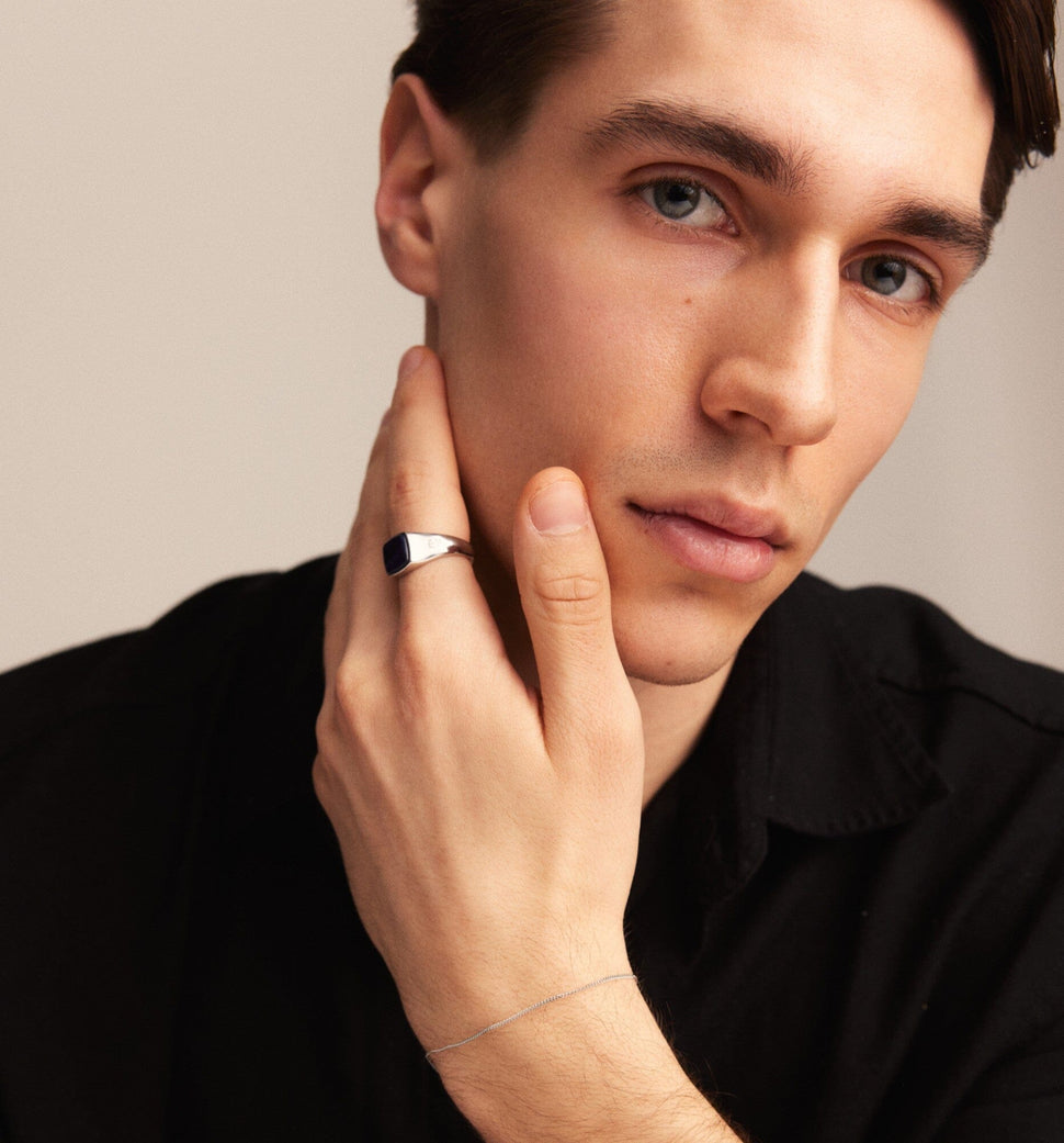 Oslo Sodalite Signet Ring - Ringer