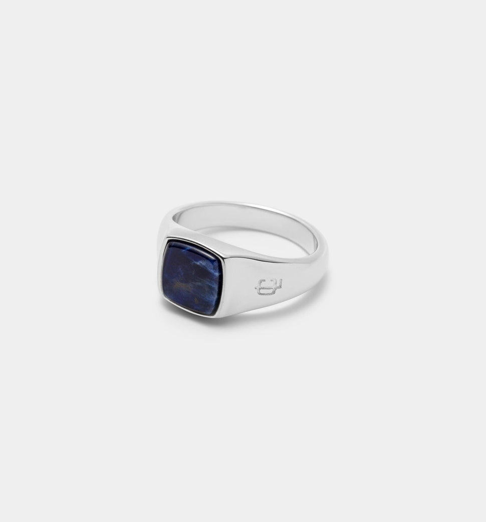 Oslo Sodalite Signet Ring - Ringer