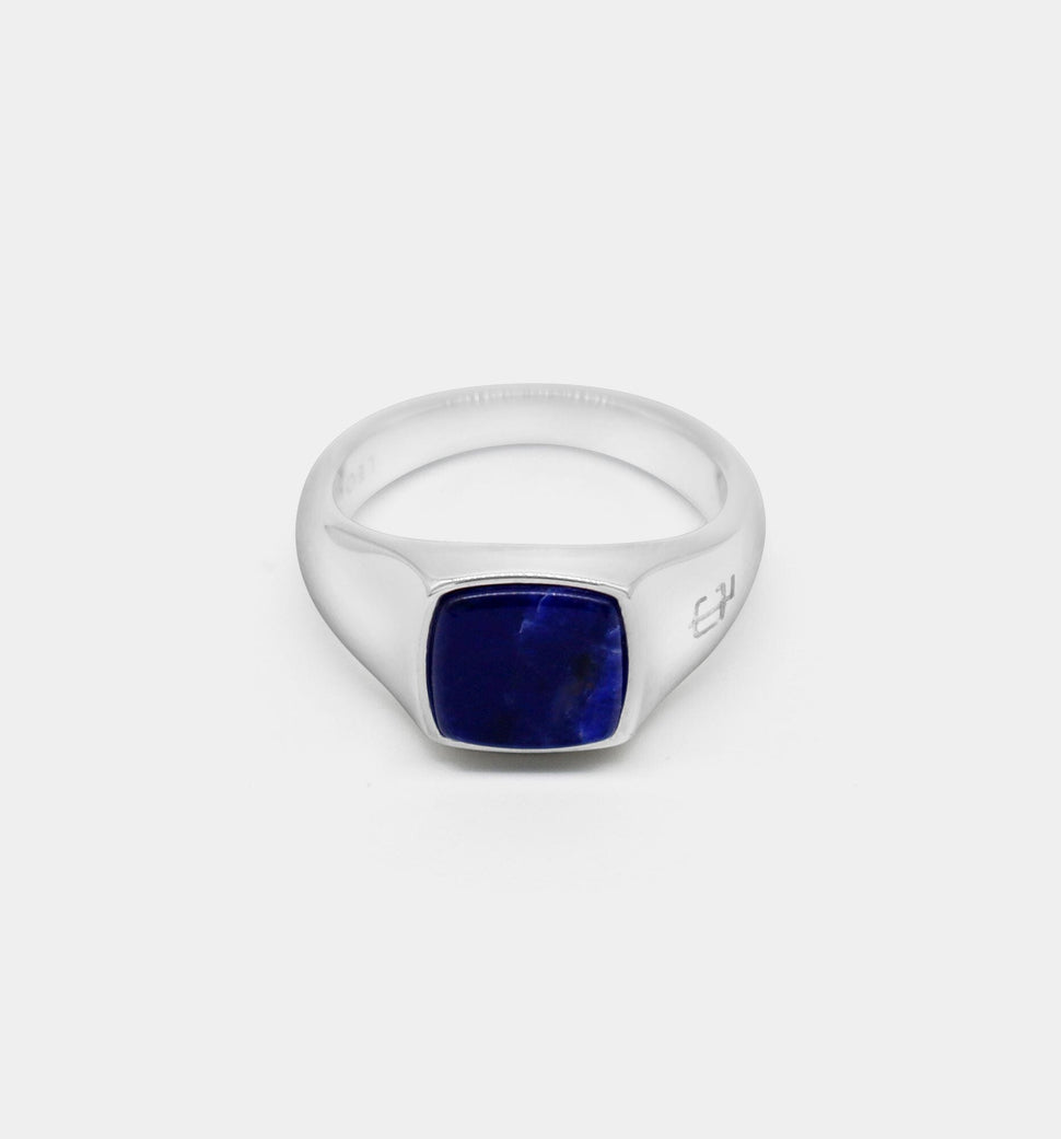 Oslo Sodalite Signet Ring Ringer Leo Chevon 