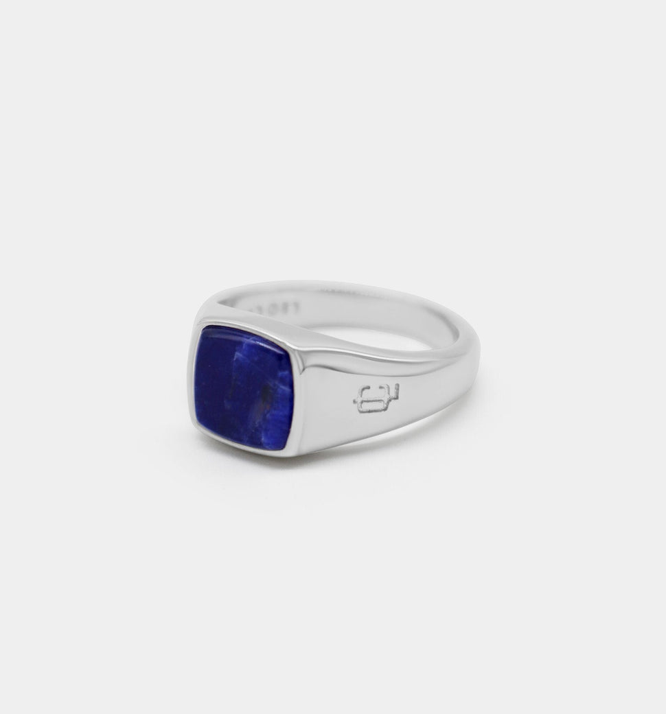 Oslo Sodalite Signet Ring Ringer Leo Chevon 