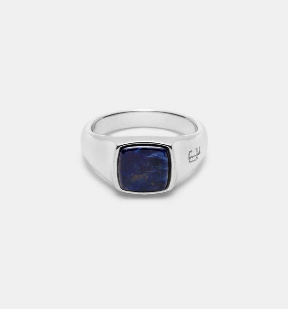 Oslo Sodalite Signet Ring Ringer Leo Chevon 