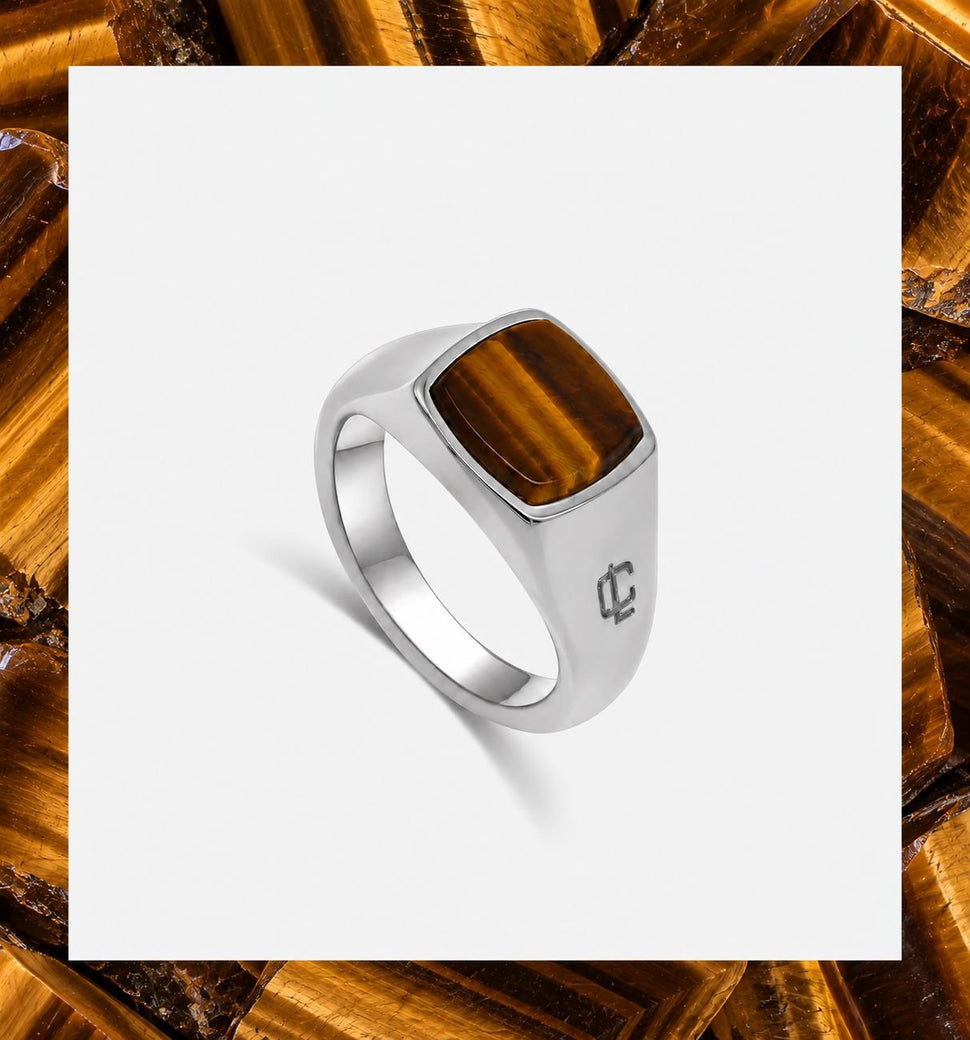 Oslo Tiger Eye Ring - Ringer