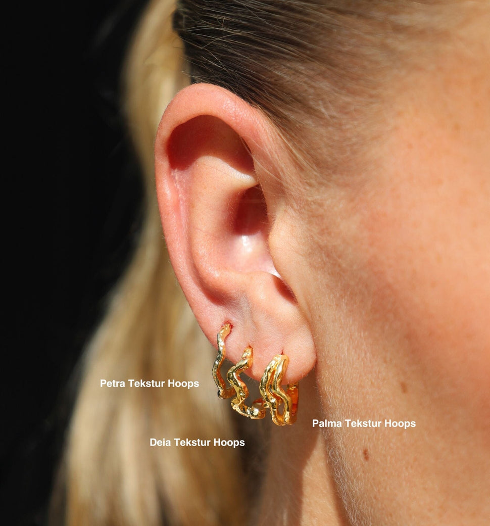Palma Tekstur Hoops - Øredobber