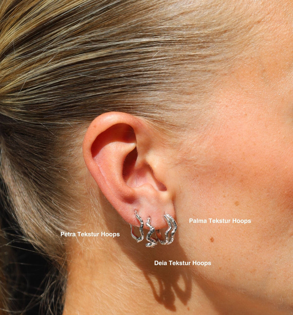 Palma Tekstur Hoops - Øredobber