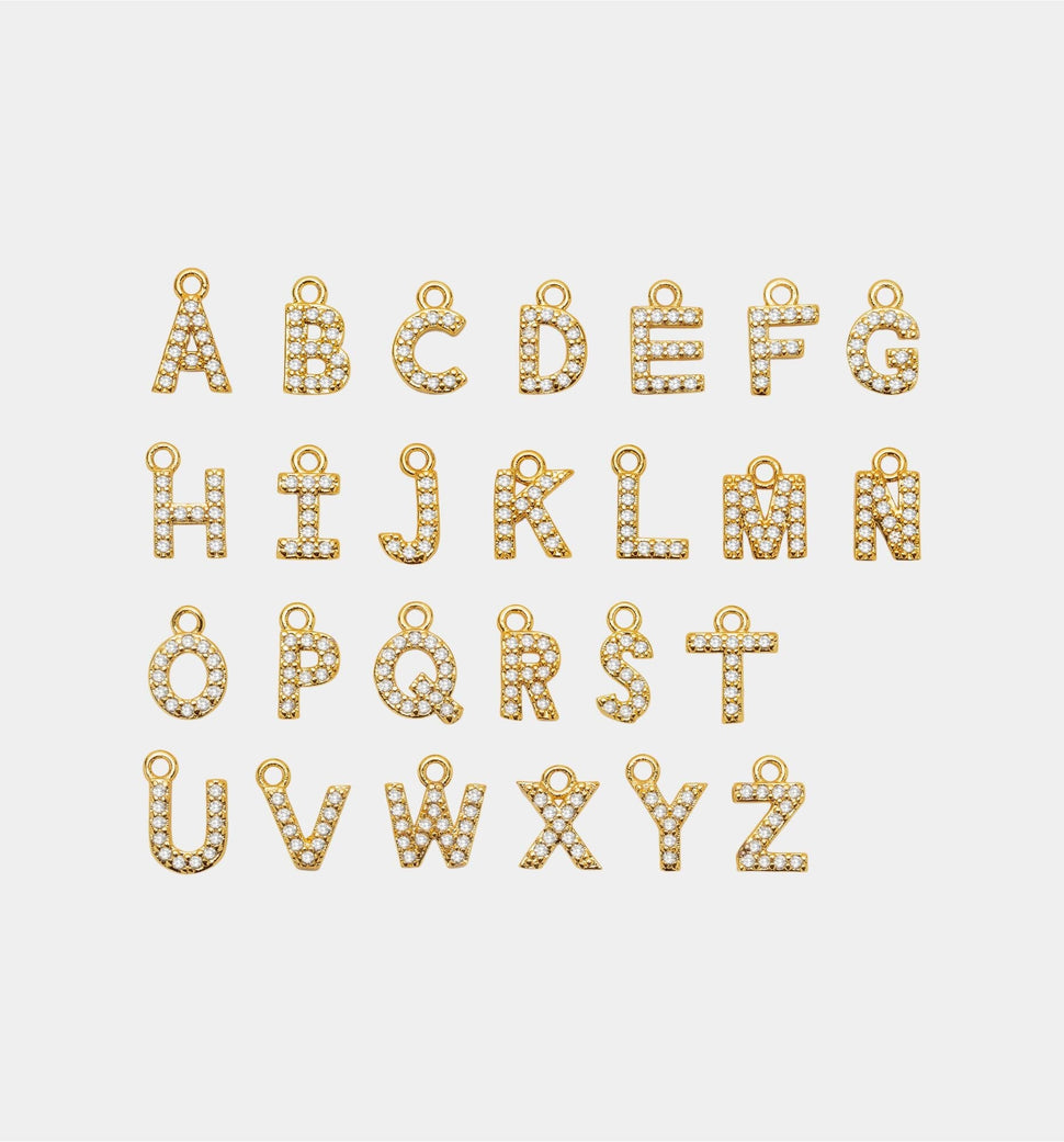 Paris Bokstav Halskjede - Øredobber