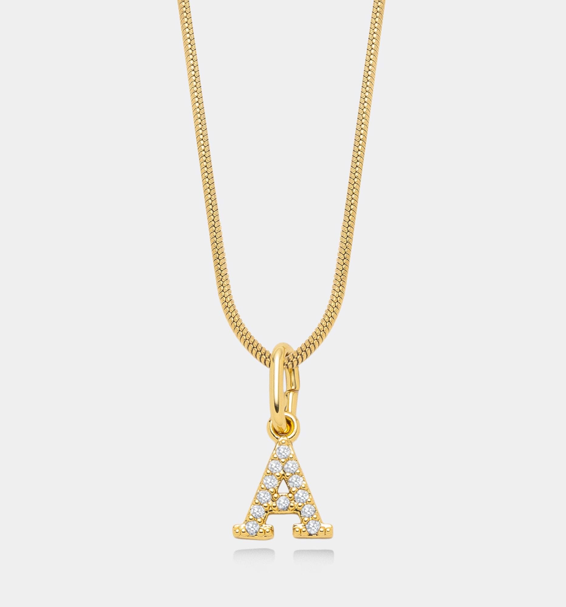 Paris Bokstav Halskjede - Øredobber