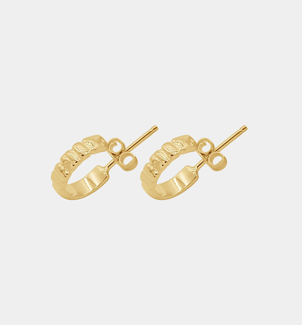 Bergen Tekstur Hoops - Øredobber