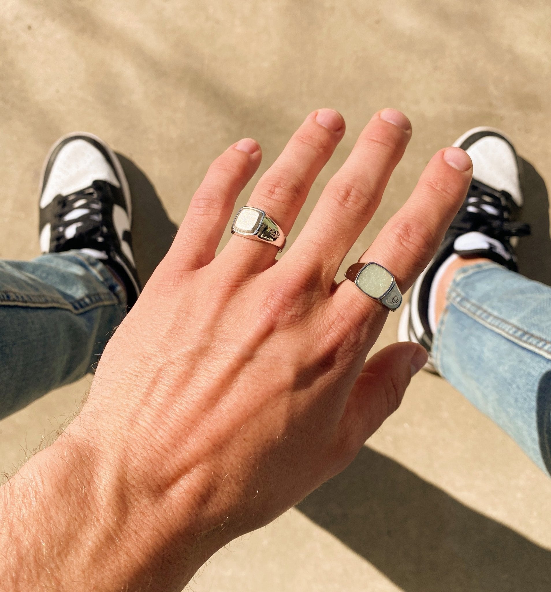 Oslo Jade Signet Ring - Ringer