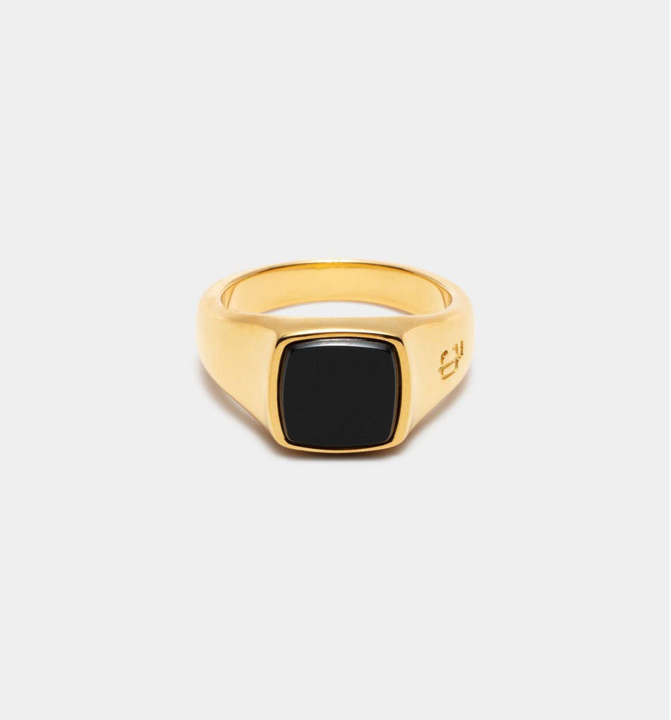 Oslo Onyx Signet Ring - Ringer